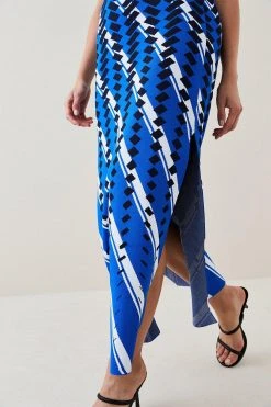 Karen Millen Embellished Sporty Jacquard Knit Column Maxi Dress 11 Karen Millen Embellished Sporty Jacquard Knit Column Maxi Dress -Karen Millen shop cobalt embellished sporty jacquard knit column maxi dress 4