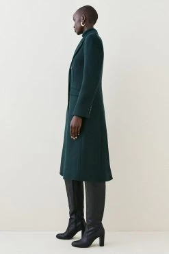 Karen Millen Italian Wool Fitted Coat