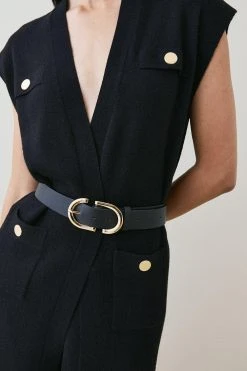 Karen Millen Wool Blend Edge To Edge Maxi Knit Cardigan -Karen Millen shop grey wool blend edge to edge maxi knit cardigan 4