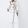 Karen Millen Collar Detail Belted Trench Coat