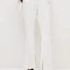 Karen Millen Compact Stretch High Waist Trouser -Karen Millen shop ivory compact stretch high waist trouser