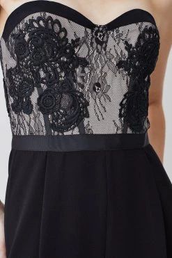 Karen Millen Lace Embroidered Woven Jumpsuit -Karen Millen shop mono lace embroidered woven jumpsuit 1 3