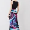 Karen Millen Abstract Print Mesh Midaxi Skirt -Karen Millen shop multi abstract print mesh midaxi skirt