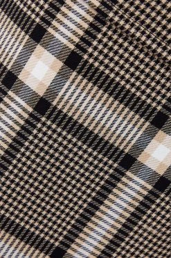 Karen Millen Italian Check Balmacaan Coat