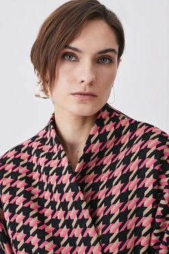 Karen Millen Italian Colourpop Boucle Coatigan