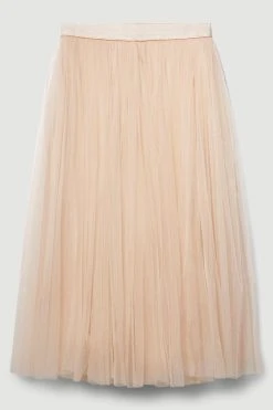 Karen Millen Lydia Millen Tulle Woven Maxi Skirt