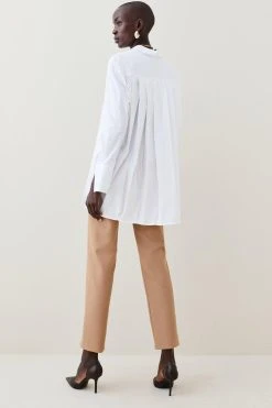 Karen Millen Zip Front Skinny Trouser -Karen Millen shop red orange zip front skinny trouser 1 3