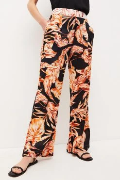 Karen Millen Viscose Modal Woven Trouser
