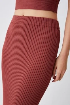 Karen Millen Knit Midi Skirt -Karen Millen shop toffee knit midi skirt 5