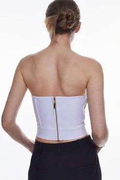 Karen Millen Crystal Embellished Corset Top